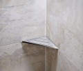 SMART półka narożna do fug 297x15x210mm, stal nierdzewna polerowana