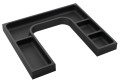Organizer LINDO "U" 372x36x323 mm, plastik, antracyt