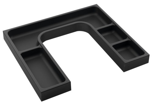 Organizer LINDO "U" 372x36x323 mm, plastik, antracyt