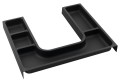 Organizer LINDO "U" 372x36x323 mm, plastik, antracyt
