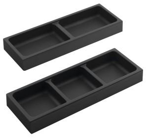 SAPHO LD002 Organizer boczny LINDO, zestaw 2 szt., 114x323mm, plastik, antracyt