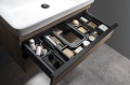 Organizer boczny LINDO, zestaw 2 szt., 114x323mm, plastik, antracyt