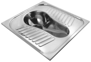 NOFER 13023.B WC turecki 59,5x62,5cm, stal nierdzewna polerowana