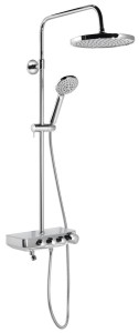 AQUALINE SL450 FARRAO zestaw prysznicowy z baterią, wylewka, chrom