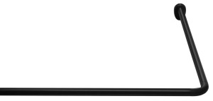 Ridder 59511 Uniwersalny drążek prysznicowy, narożny, czarny