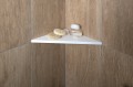 ABELINE półka narożna Rockstone 200x200mm, biały mat
