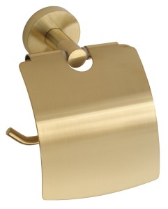 SAPHO XR732GB X-ROUND GOLD wieszak na papier toaletowy z pokrywą, złoto mat