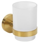 SAPHO XR903GB X-ROUND GOLD kubek wiszący, szkło mleczne, złoto mat