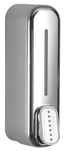 AQUALINE 08073 Dozownik płynnego mydła wiszący, 350ml, chrom