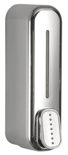 Dozownik płynnego mydła wiszący, 350ml, chrom