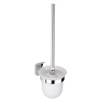 SAPHO IS008 INSIA szczotka do WC wiszącia, szkło mleczne, chrom