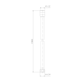 SOFTLEX wąż prysznicowy plastikowy, 150cm, złoto mat