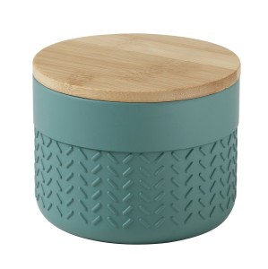 Gedy TH0347 THEA pojemnik, zielony/bambus