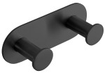 SAPHO XR220B X-ROUND BLACK haczyk samoprzylepny podwójny, czarny mat