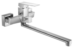 AQUALINE RT015 RITMO bateria ścienna umywalkowa/wannowa, chrom