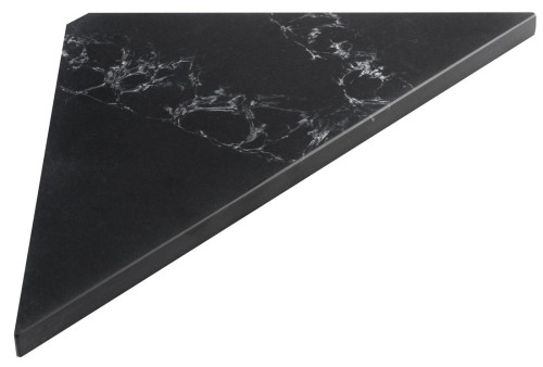 ABELINE półka narożna Rockstone 200x200mm, czarny attica