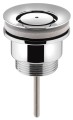 Odpływ umywalkowy 5/4'', niezamykany, design korek, 3-65mm, chrom