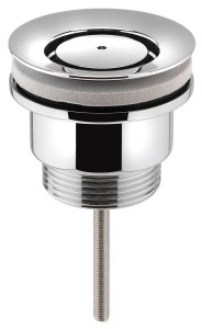 SAPHO CV2005 Odpływ umywalkowy 5/4'', niezamykany, design korek, 3-65mm, chrom