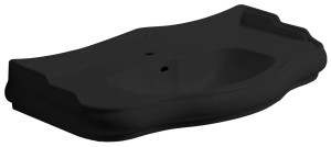 Kerasan 105031 RETRO umywalka ceramiczna 100x54,5cm, czarny mat