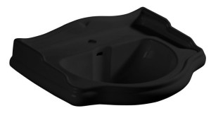 Kerasan 104731 RETRO umywalka ceramiczna 73x54cm, czarny mat