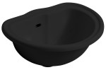 Kerasan 103131 RETRO umywalka wpuszczana w blat 50x41cm, czarny mat