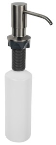SAPHO SP023GM Dozownik mydła podblatowy, gun metal