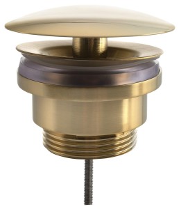 Silfra UD52556P Korek umywalkowy 5/4'', niezamykany, duży grzybe, 5-55mm, złoto