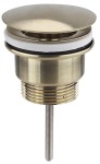 SAPHO Odpływ umywalkowy 5/4'', niezamykany, duży korek, 10-55mm, złoto mat 542.742.5GB