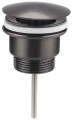 Odpływ umywalkowy, 5/4" niezamykany, 10-55mm, duży korek, gun metal