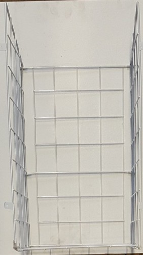 Druciany kosz na bieliznę, 430x500x250mm, chrom