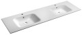 ARECA umywalka kompozytowa podwójna 181x51,5cm, biały