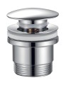 Odpływ umywalkowy 6/4'', klik-klak, duży grzybek, 10-60mm, chrom