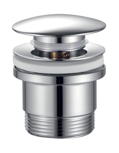 BRUCKNER Odpływ umywalkowy 6/4'', klik-klak, duży grzybek, 10-60mm, chrom 151.317.1
