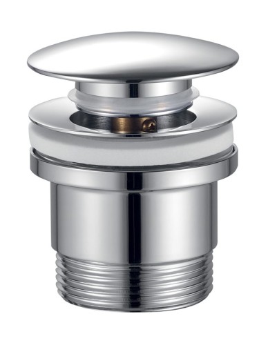 Odpływ umywalkowy 6/4'', klik-klak, duży grzybek, 10-60mm, chrom