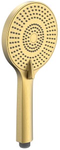 SAPHO SK879GB Słuchawka prysznicowa z masażem, 3 tryby, silikonowe dysze, Ø 120 mm, ABS/złoto mat