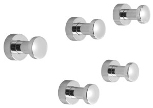 AQUALINE SB122 SAMBA haczyk, zestaw 5 szt., chrom