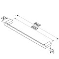 Geesa Wynk wieszak na ręcznik kąpielowy 80cm 4507-02-80