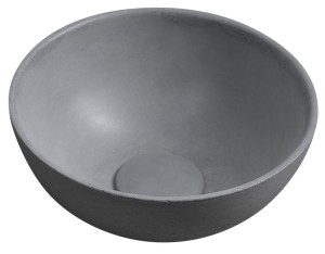 SAPHO MR26017 MINOR umywalka betonowa nablatowa, średnica 26cm, szary