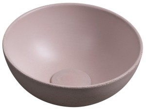 SAPHO MR26021 MINOR umywalka betonowa nablatowa, średnica 26cm, różowy