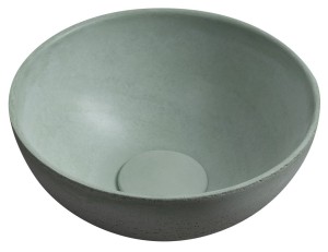 SAPHO MR26023 MINOR umywalka betonowa nablatowa, średnica 26cm, zielony