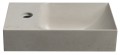 PICCOLINO umywalka betonowa, 30,8x17cm, bateria w lewo, piaskowy