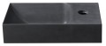 PICCOLINO umywalka betonowa, 30,8x17cm, bateria z prawej strony, antracyt