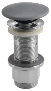 SAPHO FG917 Korek umywalkowy 5/4'', klik-klak, betonowy grzybek, 10-80mm, szary