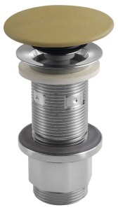 SAPHO FG922 Korek umywalkowy 5/4'', klik-klak, betonowy grzybek, 10-80mm, żółty