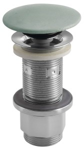 SAPHO FG923 Korek umywalkowy 5/4'', klik-klak, betonowy grzybek, 10-80mm, zielony
