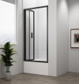 DEEP BLACK drzwi prysznicowe składane 1000x1650mm, szkło czyste