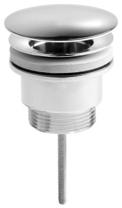 SAPHO CV3004 Odpływ umywalkowy 5/4'', niezamykany, duży korek, 5-65mm, chrom
