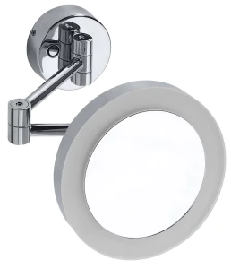 SAPHO XR016 X-ROUND wiszące lusterko kosmetyczne LED, średnica 200mm, chrom