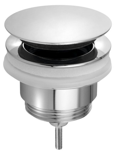 Odpływ umywalkowy 5/4”, klik-klak, duży korek, 10-45mm, chrom