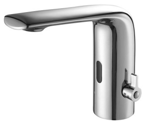 SAPHO PS204 Bateria sensorowa stojąca z regulacją temperatury, 6V DC (4xAA), chrom